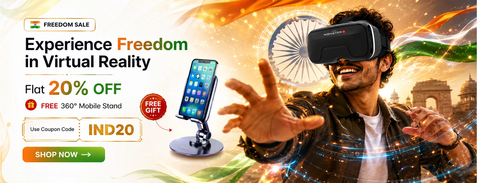 Freedom sale on vr headsets